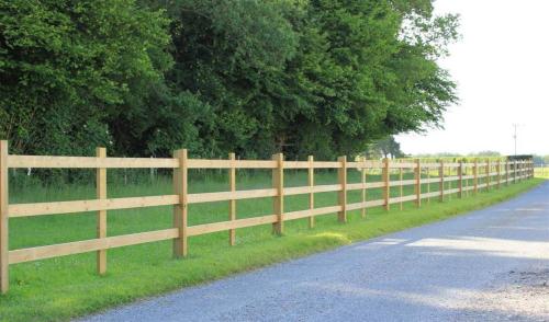 Morticed Post and Rail Fence