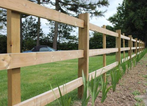 Morticed Post and Rail Fencing Detail